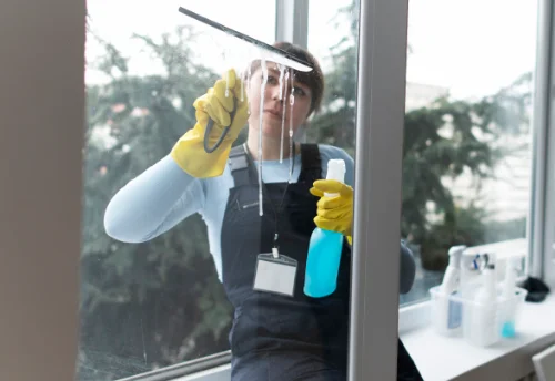 Nettoyage de vitres intérieures et extérieures au Breuil